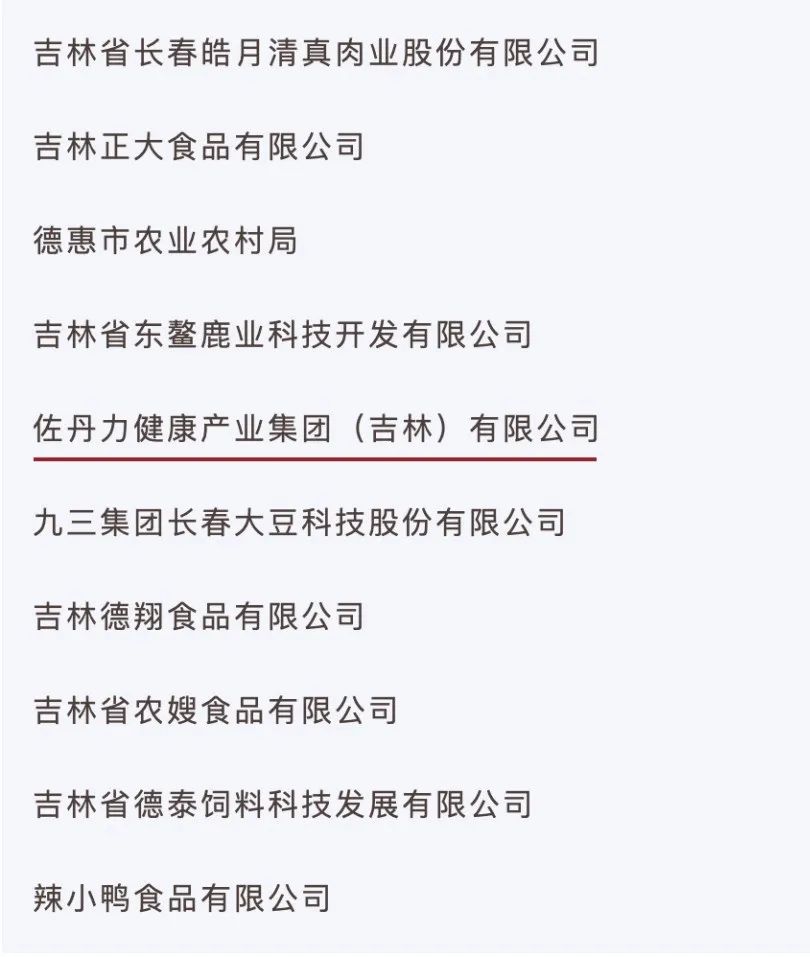 佐丹力集团获吉林省政府表彰